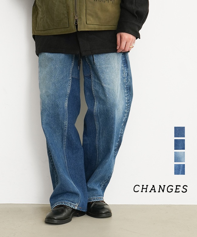 CH4100]CHANGES (チェンジーズ) Remake Denim Pants リメイクデニム