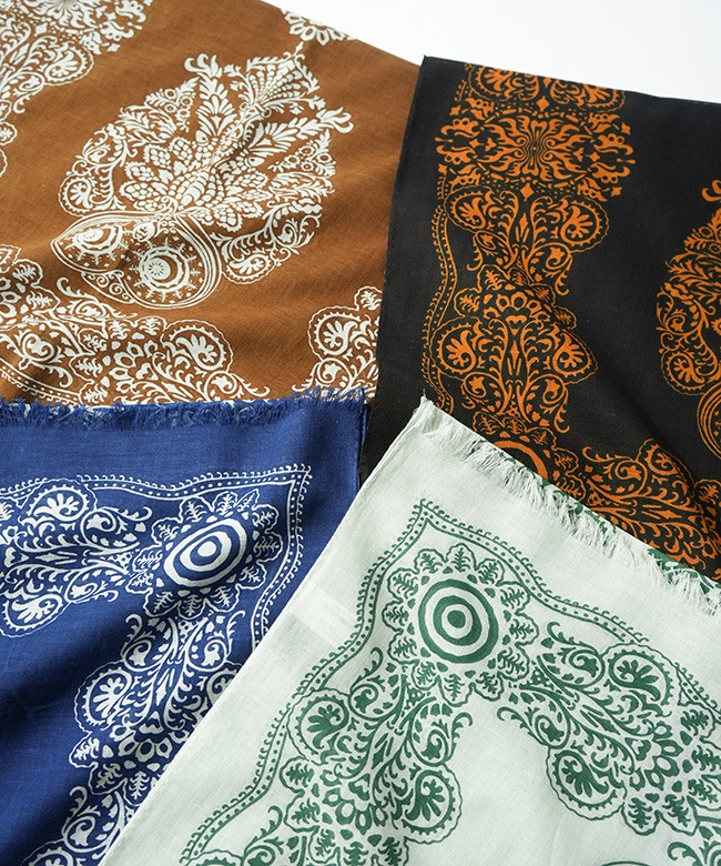 SX600] South2West8(サウスツーウエストエイト) Stole - Cotton Gauze