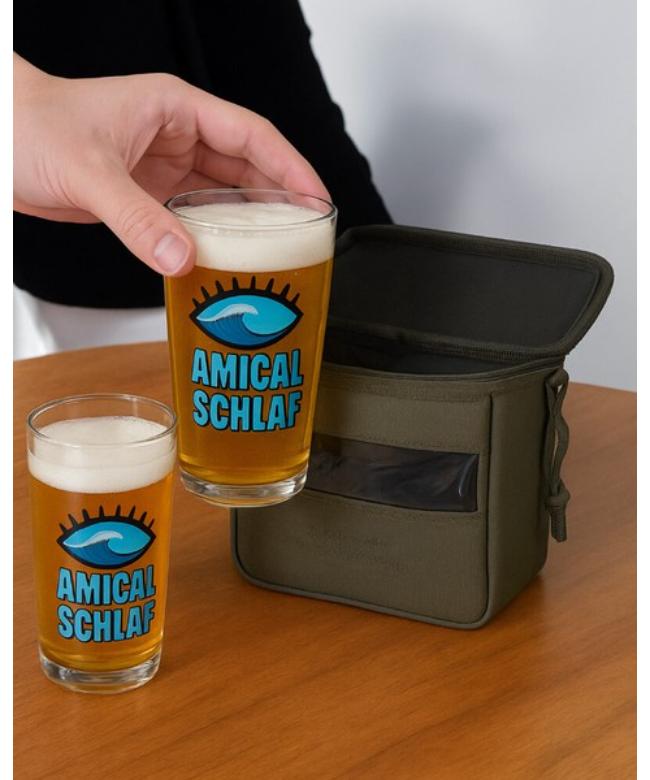 AMICAL.Schlaf(アミカルシュラフ) / ミニパイントグラスケース(2コ入り