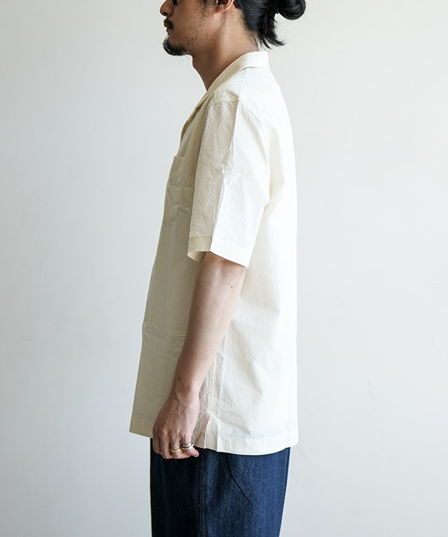 FRED PERRY(フレッドペリー) Seersucker Revere Collar Shirt シア