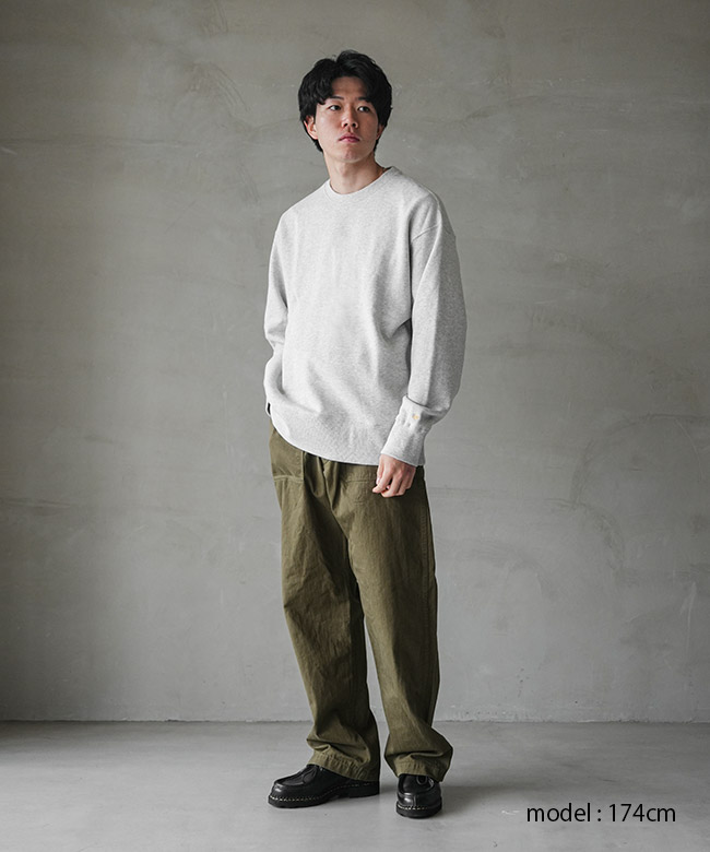 GHC4467BS25-2]GOHEMP(ゴーヘンプ) HEMP CREW SWEAT ヘンプ