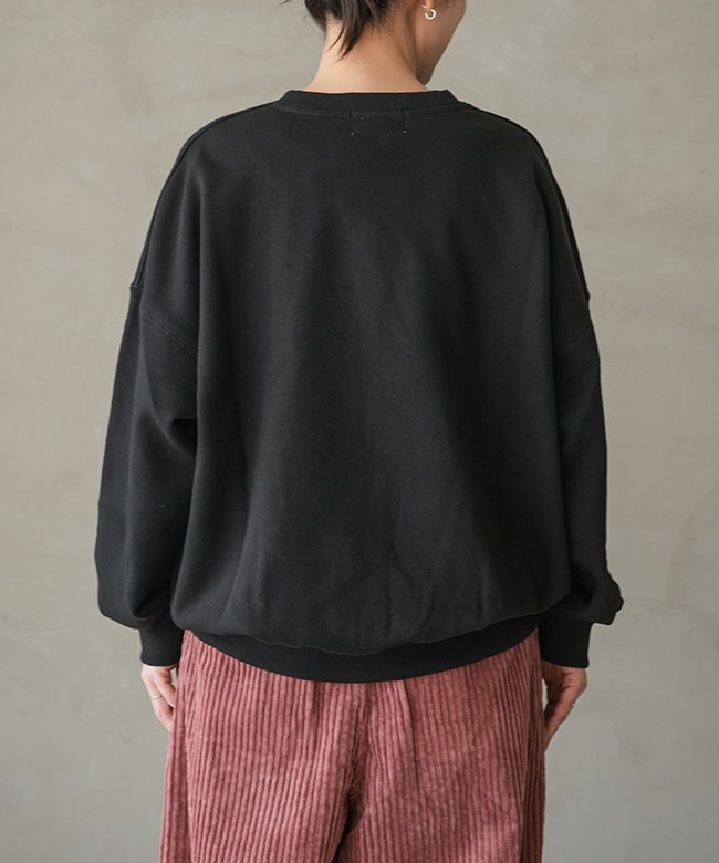 A52522]HARVESTY(ハーベスティ)PRINTED SWEATSHIRT＜DOG＞プリント