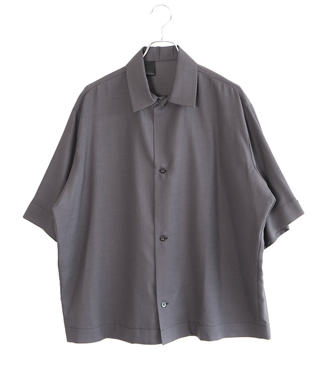 N.HOLLYWOOD オーバーサイズ グレー シャツ N.HOOLYWOOD(エヌハリウッド)HALF SLEEVE SHIRT ハーフスリーブシャツ