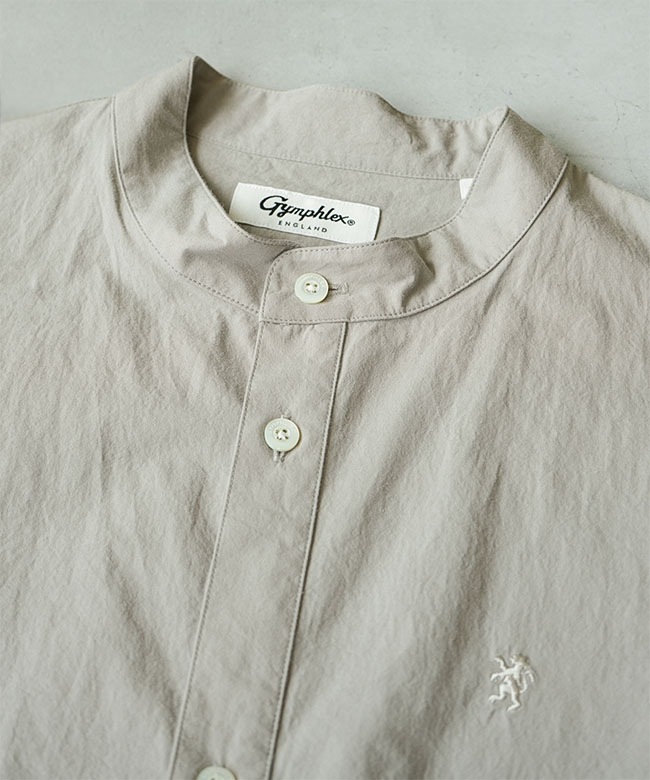 Gymphlex(ジムフレックス) STAND COLLAR DRESS S/S スタンドカラー 