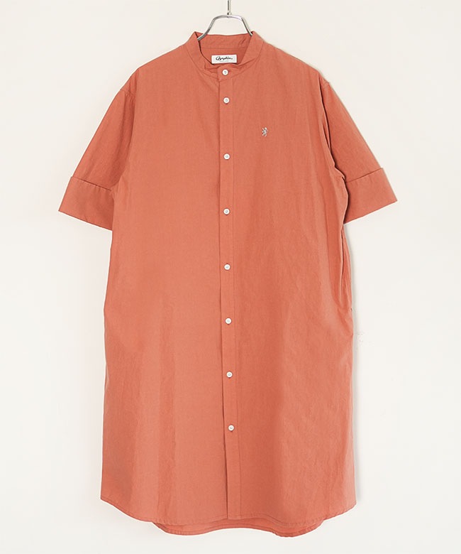 Gymphlex(ジムフレックス) STAND COLLAR DRESS S/S スタンドカラー