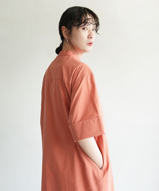 Gymphlex(ジムフレックス) STAND COLLAR DRESS S/S スタンドカラー