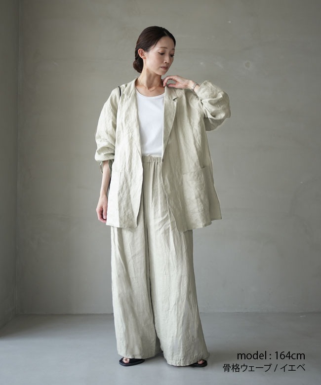 mizuiro ind(ミズイロインド) linen wide easy PT リネンワイド