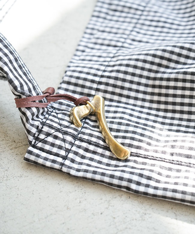 MASTER&Co.(マスターアンドコー) GINGHAM CHECK SHOULDER BAG WITH No 
