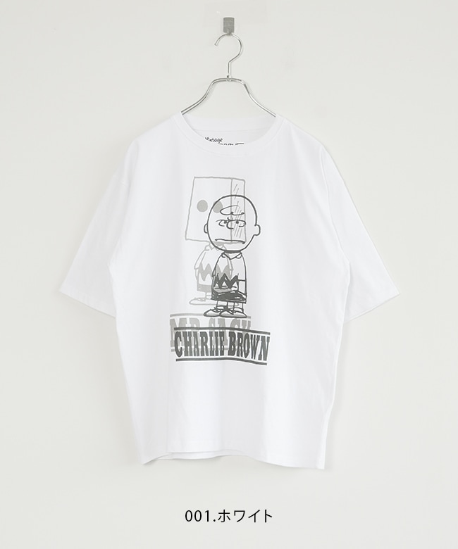 JT251C52]JOHNBULL(ジョンブル) PEANUTS チャーリーブラウン T