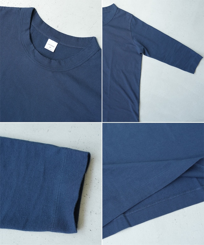 LAITERIE(レイトリー)ふわふわ天竺 7分袖カットソー／Tシャツ【メール