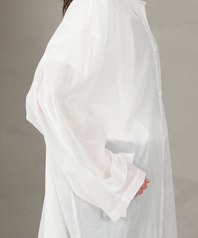 SALE 50%OFF】mizuiro ind(ミズイロインド) シアーステンカラーロング 