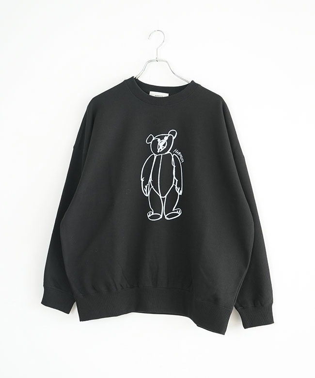 A52523]HARVESTY(ハーベスティ)PRINTED SWEATSHIRTプリント スウェット