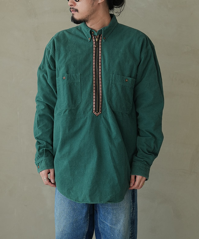 ◎◎CHANGES(チェンジーズ) Remake Half Zip PO Shirt リメイクハーフ