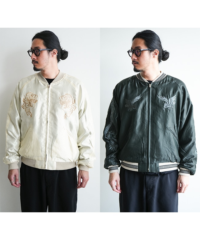 gold(ゴールド)ACETATE SOUVENIR JACKET DRAGON アセテートスーベニア