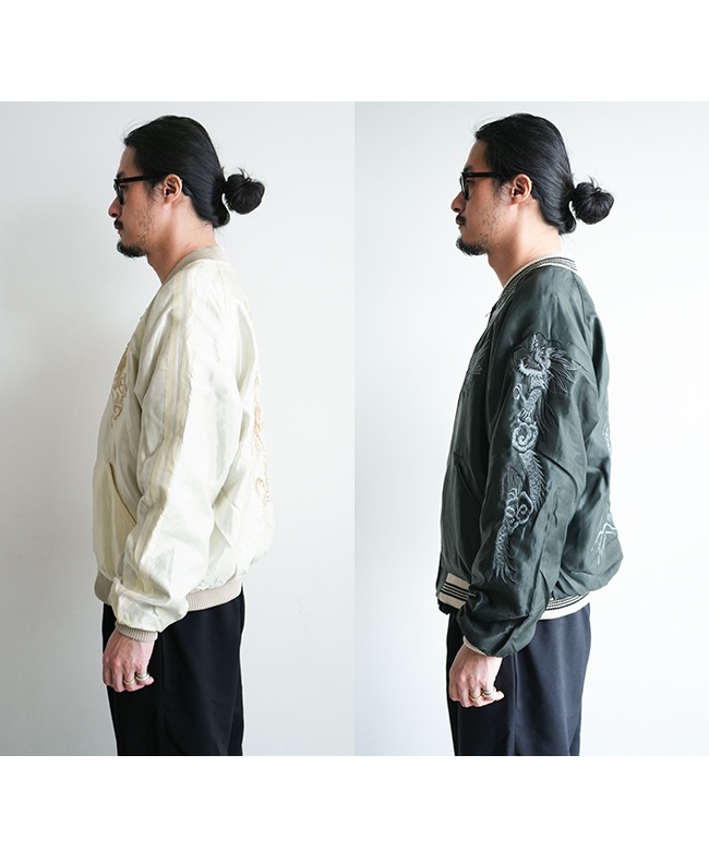gold(ゴールド)ACETATE SOUVENIR JACKET DRAGON アセテートスーベニア
