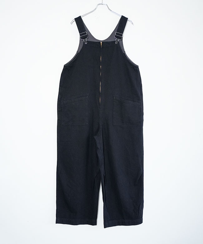 FURALI(フラリ)へリンボーン NAVY サロペット オーバーオール