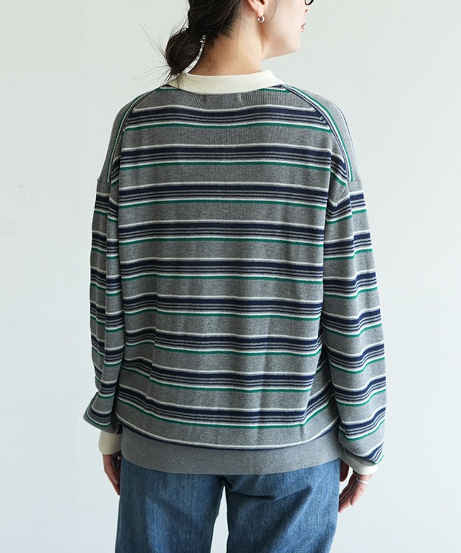 SALE 20%OFF】THE SHINZONE(ザ シンゾーン) MULTI-STRIPED POLO KNIT
