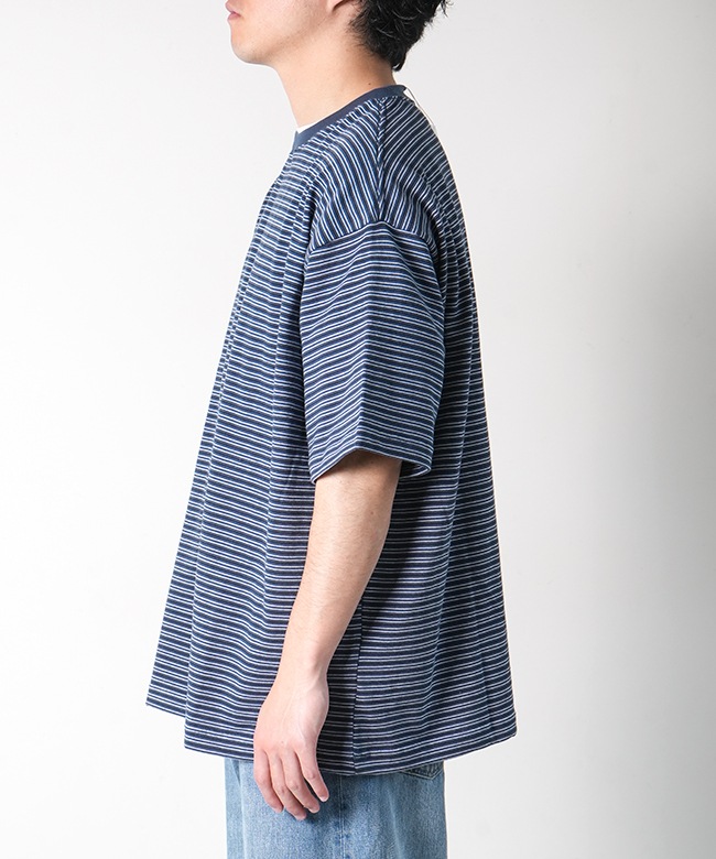 SALE 50%OFF】EVCON(エビコン) BORDER WIDE S/S T-SHIRT ボーダー