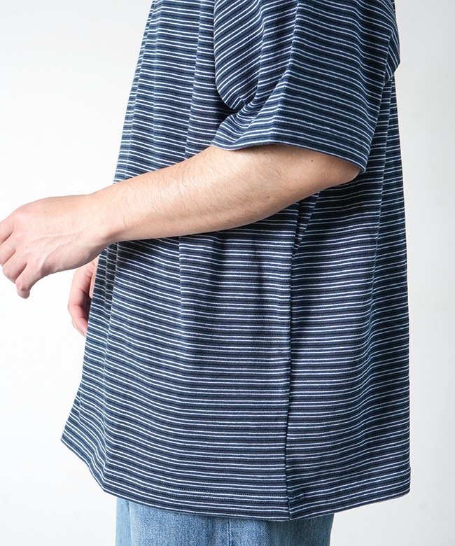 SALE 50%OFF】EVCON(エビコン) BORDER WIDE S/S T-SHIRT ボーダー