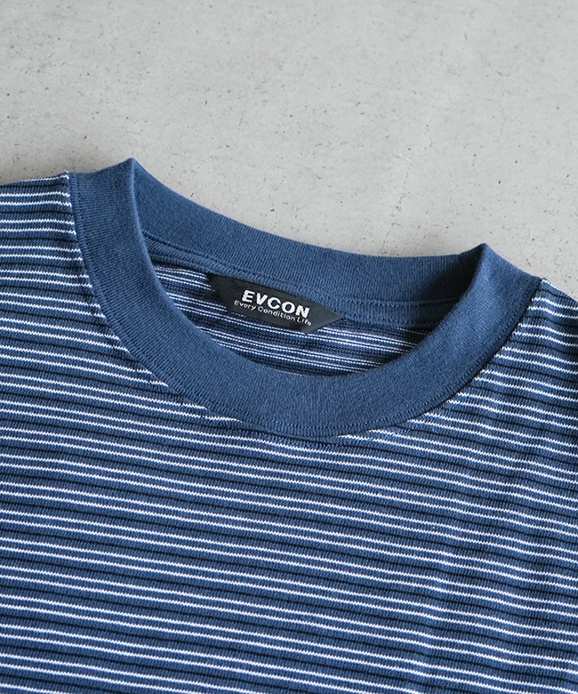 SALE 50%OFF】EVCON(エビコン) BORDER WIDE S/S T-SHIRT ボーダー