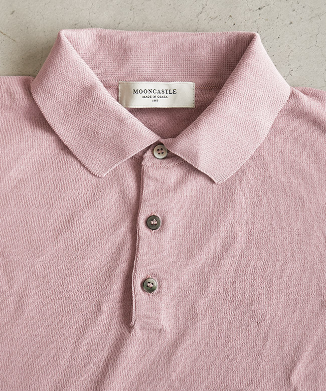 IC2]MOONCASTLE(ムーンキャッスル) ICE COTTON POLO NECK アイス