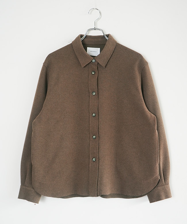 4-112205]Midi Umi(ミディウミ) cutsew shirt カットソーシャツ