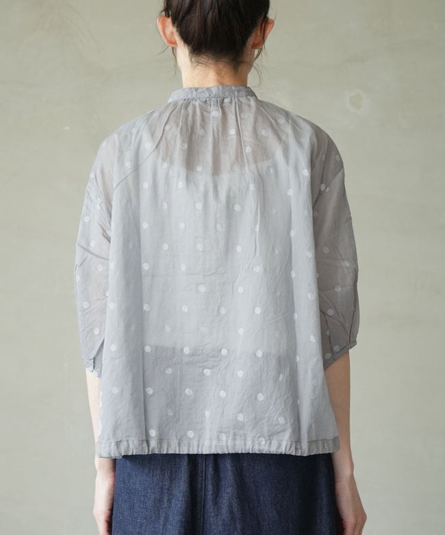 SALE 20%OFF】ICHI (イチ) コットンドットシャツ レディース トップス