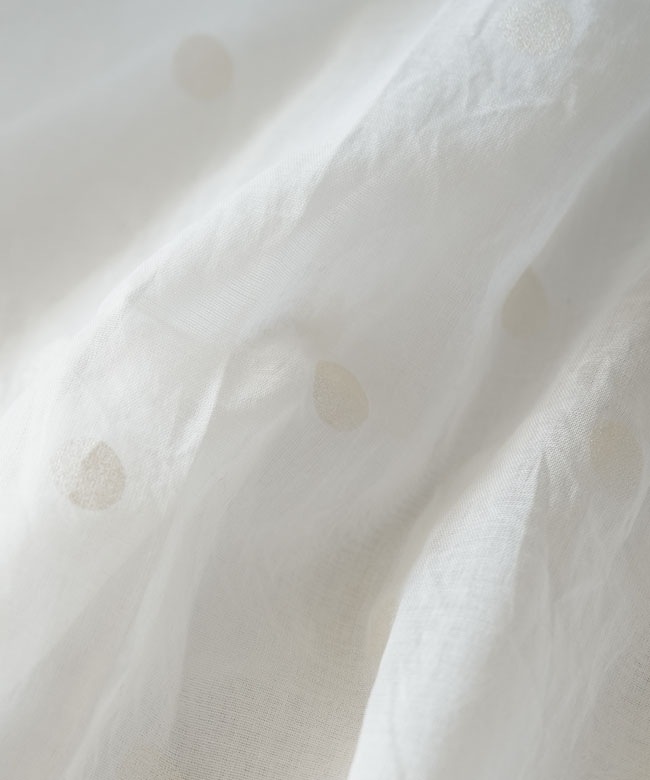 SALE 20%OFF】ICHI (イチ) コットンドットシャツ レディース トップス