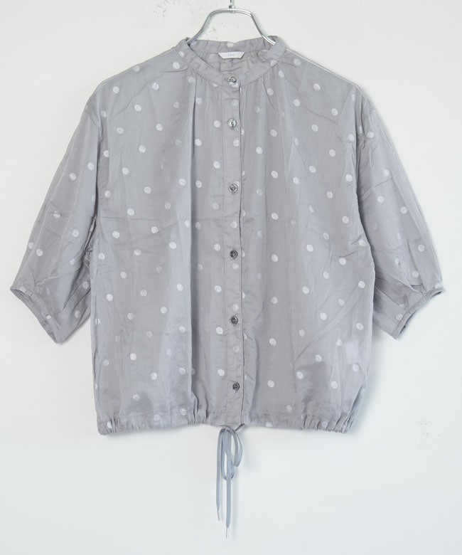 SALE 20%OFF】ICHI (イチ) コットンドットシャツ レディース トップス
