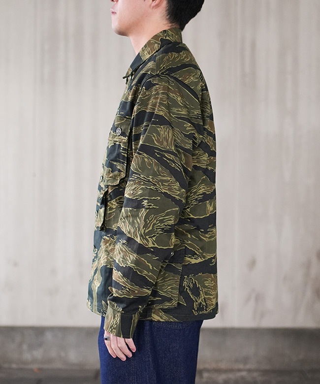 【美品】SASSAFRAS G.D.U Jacket/ M SF-242159]SASSAFRAS(ササフラス)G.D.U Jacket / Tiger Twill