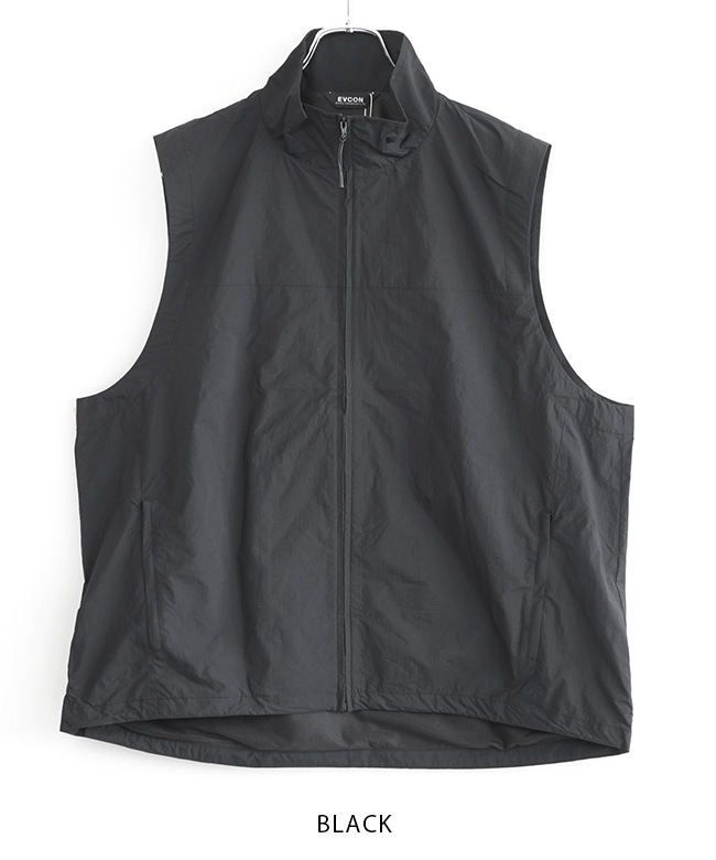 SALE 50%OFF】[251-91303]EVCON(エビコン) NYLON ZIP UP VEST