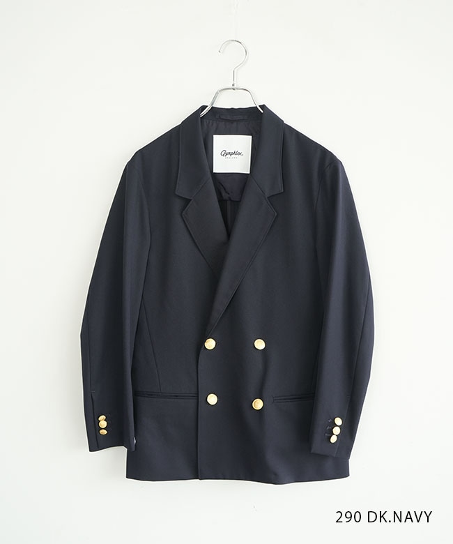 GY-A0678CWT]Gymphlex(ジムフレックス) ダブルブレストジャケット