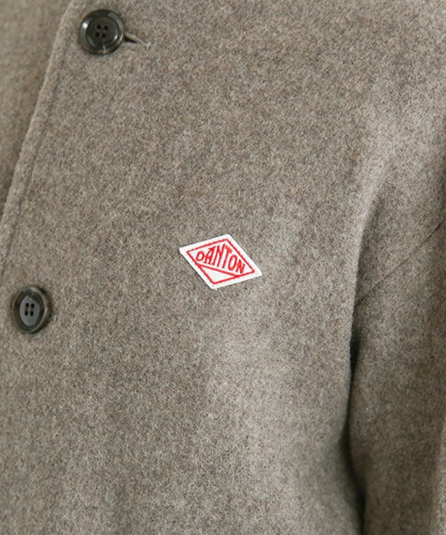 ◇[DT-A0013WLP] DANTON(ダントン) ウールライトパイルノーカラー