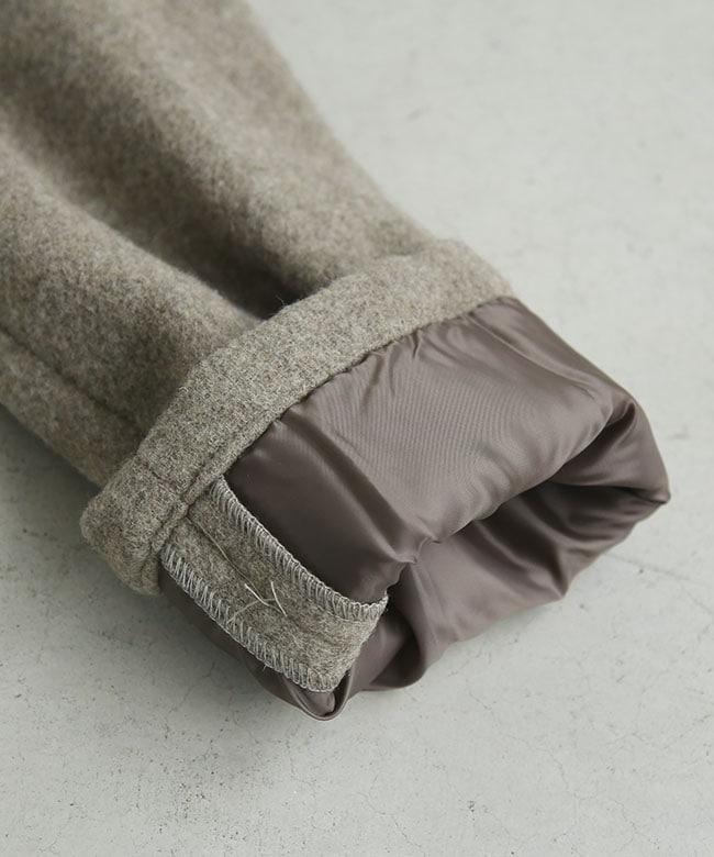 ◇[DT-A0013WLP] DANTON(ダントン) ウールライトパイルノーカラー