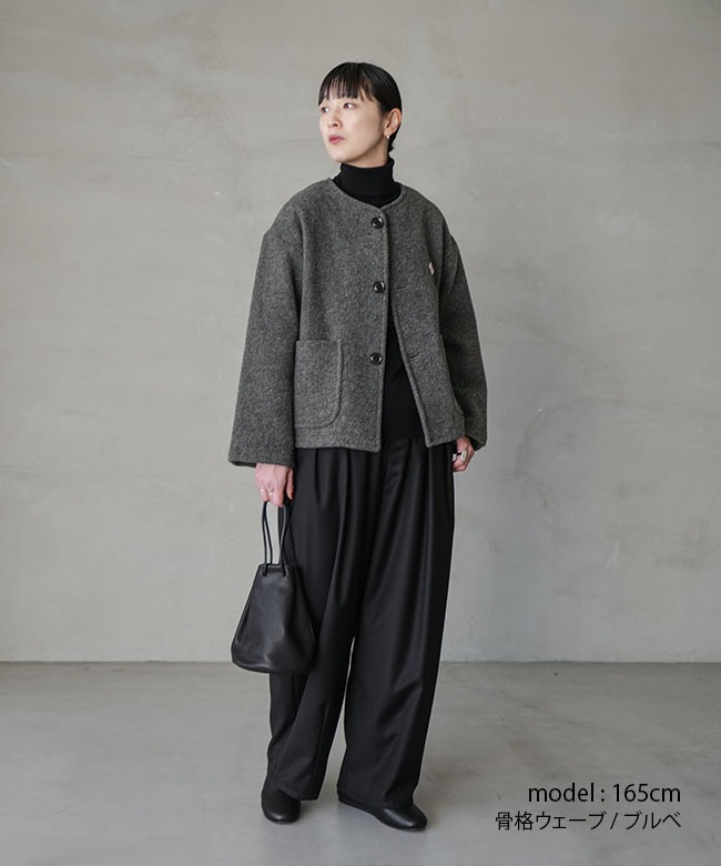 ダントン ウールライトパイルノーカラー　DT-A0013 36 ◇[DT-A0013WLP] DANTON(ダントン) ウールライトパイルノーカラー