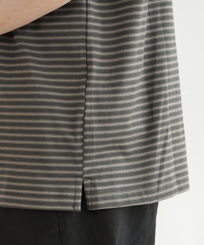 ANOTHER OFFICE(アナザーオフィス) Brief Stripe Short Sleeve Tee