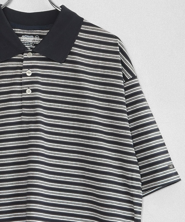 トップス ANOTHER OFFICE Brief Stripe S/S CHAR 01 ANOTHER OFFICE(アナザーオフィス) Brief Stripe Short Sleeve Tee