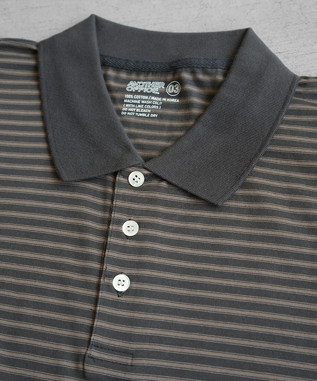 ANOTHER OFFICE(アナザーオフィス) Brief Stripe Short Sleeve Tee