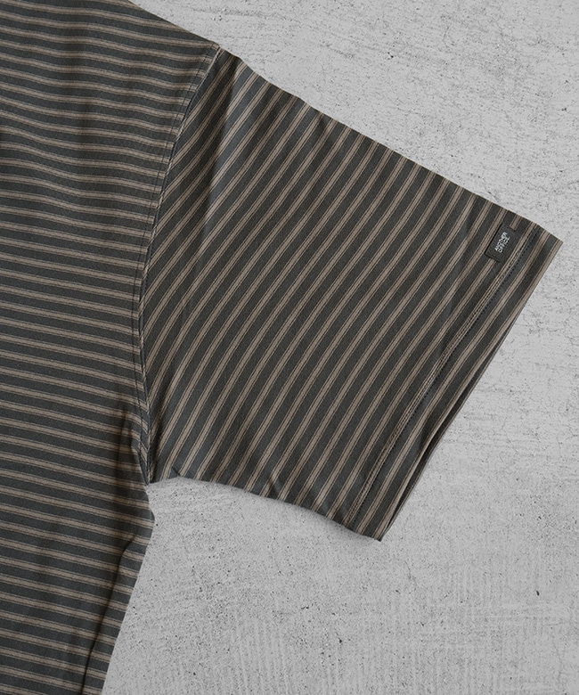 ANOTHER OFFICE(アナザーオフィス) Brief Stripe Short Sleeve Tee
