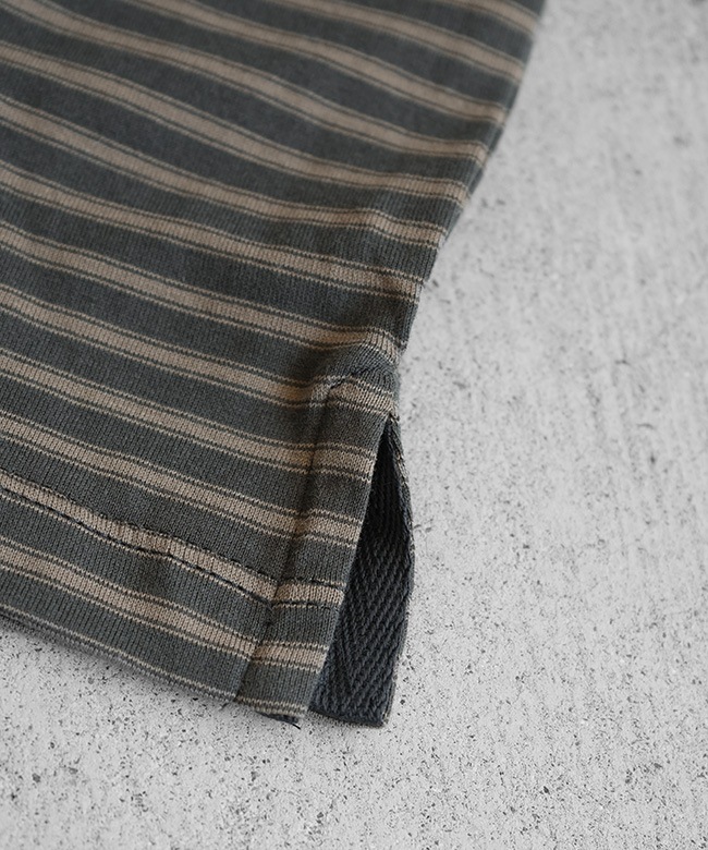 ANOTHER OFFICE(アナザーオフィス) Brief Stripe Short Sleeve Tee