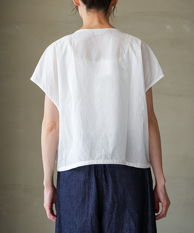 MIDIUMISOLID(ミディウミソリッド) pin tuck N/S shirt ピンタック