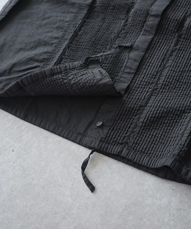 SALE 30%OFF】Midi Umi(ミディウミ) pin tuck N/S shirt ピンタック 