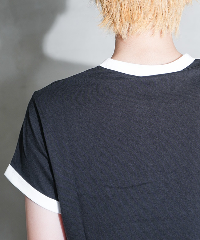 FRED PERRY(フレッドペリー) CROPPED RINGER T-SHIRT クロップド
