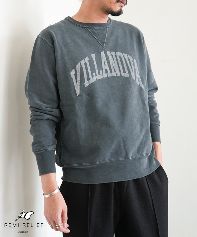 REMI RELIEF(レミレリーフ) SP加工裏毛クルー(VILLANOVA) メンズ