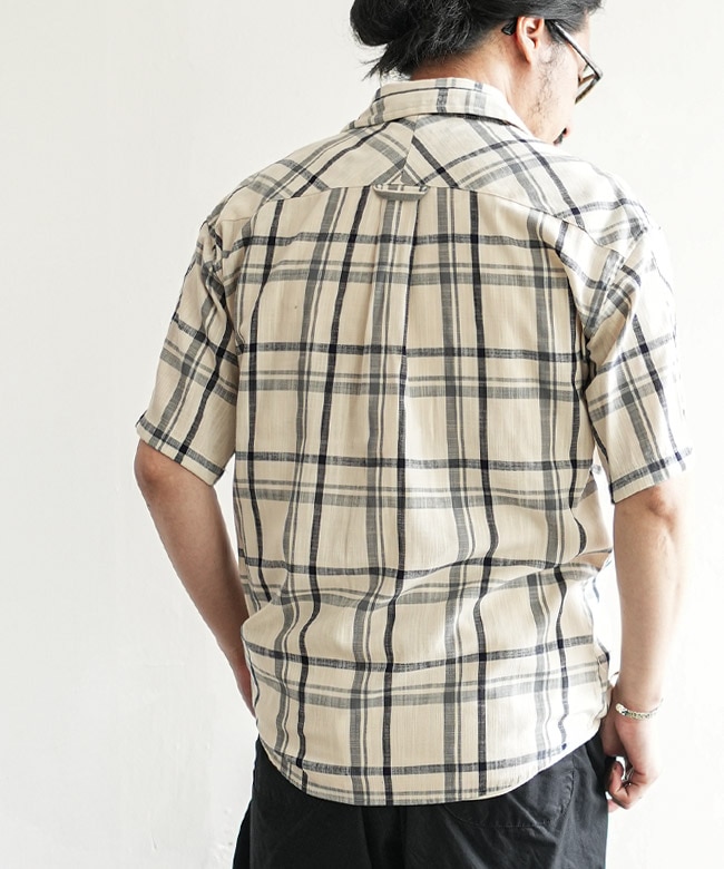 SALE 50%OFF】modem design(モデムデザイン) Short Sleeve Check Shirt