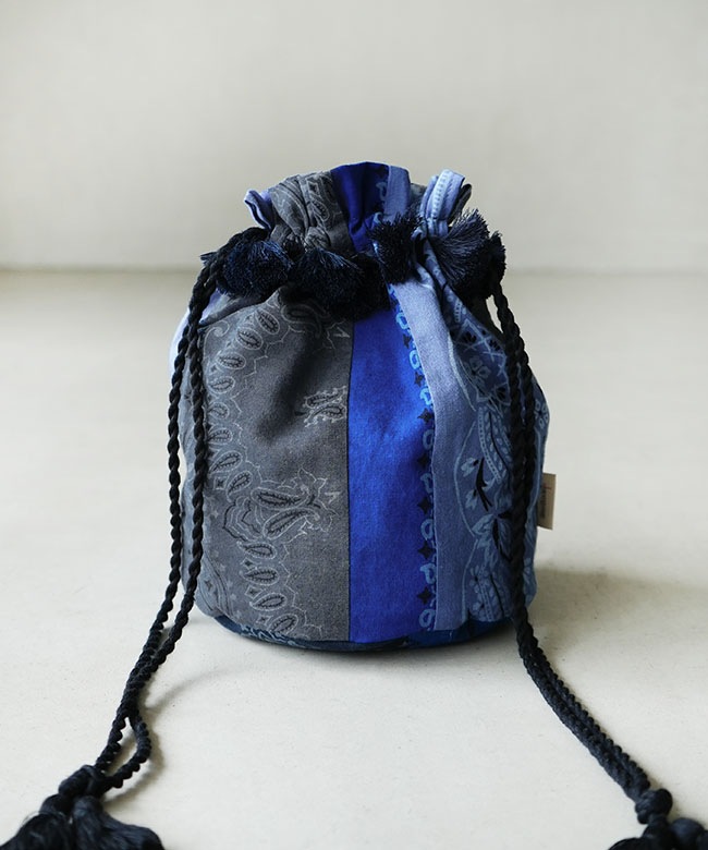25-50-5-551]CHARCOAL(チャコール) BDV HD Bandana Pouch Ponpon