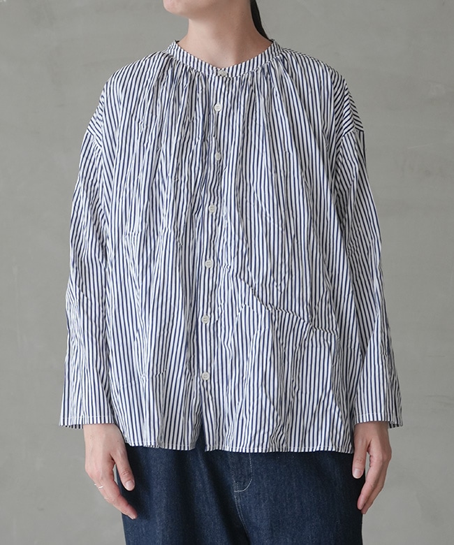 8255T-019]grin(グリン) ブロード2wayアンブレラシャツ レディース