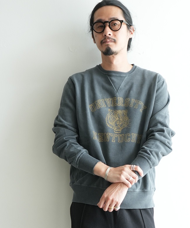 REMI RELIEF(レミレリーフ) SP加工裏毛クルー(KENTUCKY) メンズ