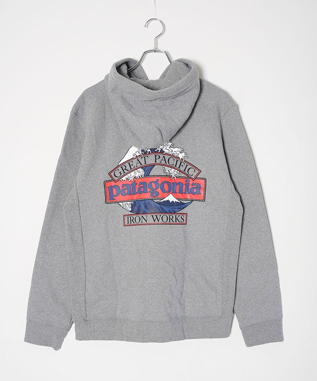 新品！patagonia フード付き長袖Tシャツ グレー 国内正規販売店】Patagonia(パタゴニア) M'S GREAT WAVES UPRISAL