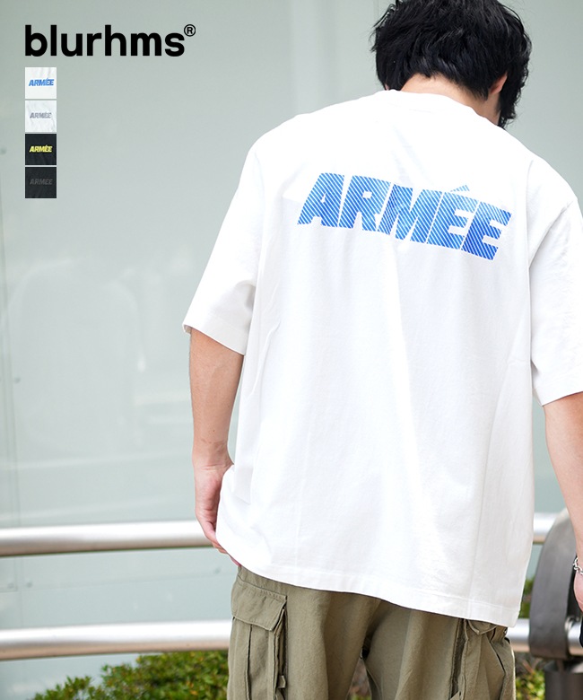 トップス blurhms ROOTSTOCK ARMEE Print Tee WIDE blurhmsROOTSTOCK) ARMÉE Print Tee WIDE (bROOTS24S34C